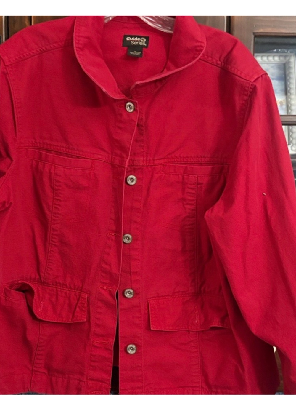 Women's Red Cotton jacket